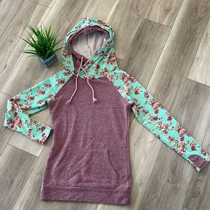 Cute floral hoodie